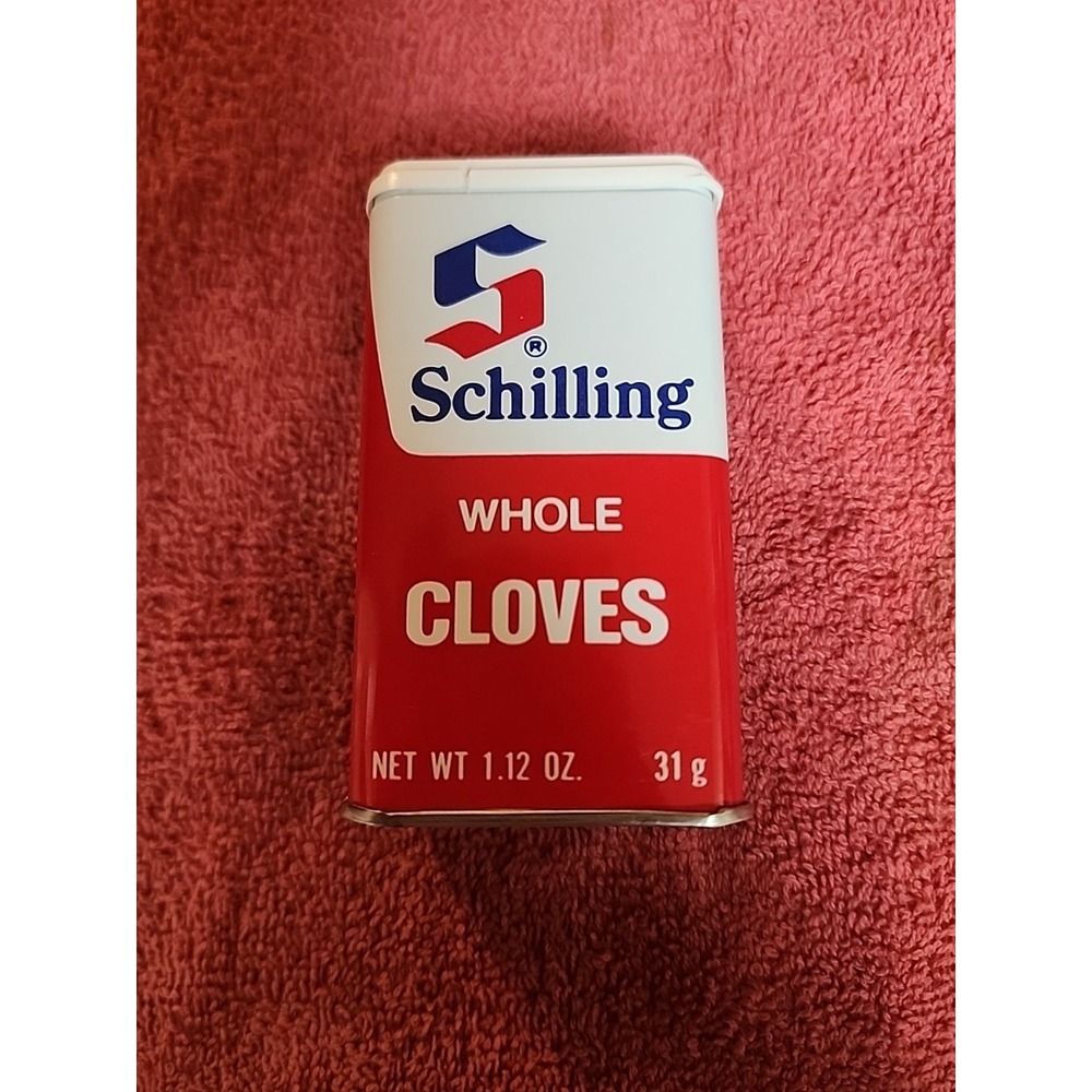Vintage Schilling Whole Cloves  Spice 1977,‎ Empty